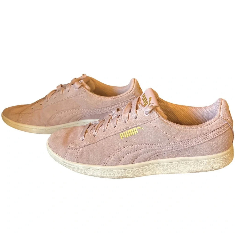 Puma Vikky AOS Women's Soft Pink Suede Sneakers Size 7